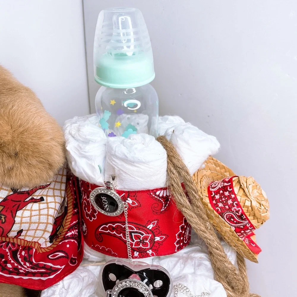 Western Diaper Cake, Cowboy Diaper Cake